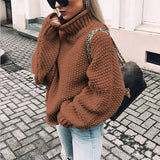 Carra | Dicker Pullover für Frauen in Karamel