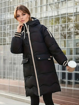 Ada - Warme Fleecejacke in Schwarz