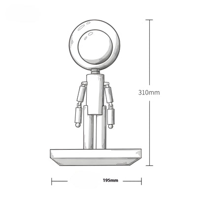 LunarEase Lampe – Elegante Schreibtisch-Mondlampe