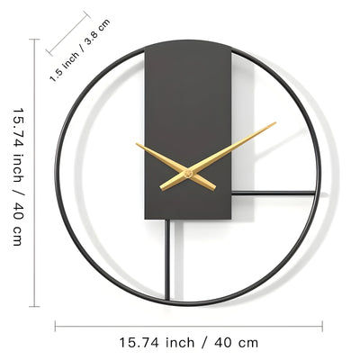 AurumQuiet Uhr - Minimalistische Lautlose Wanduhr