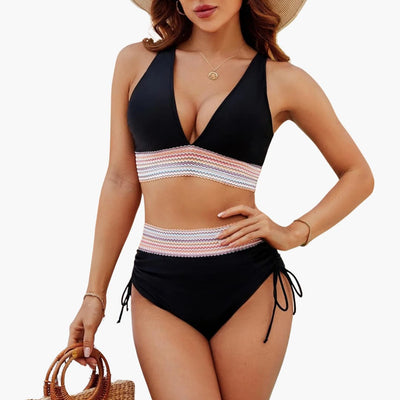 Eleganter High-Waist Damen - Bikini mit Bauchkontrolle