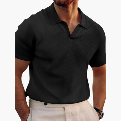 Stylisches Waffelpolo-Shirt für Männer - bequeme Passform