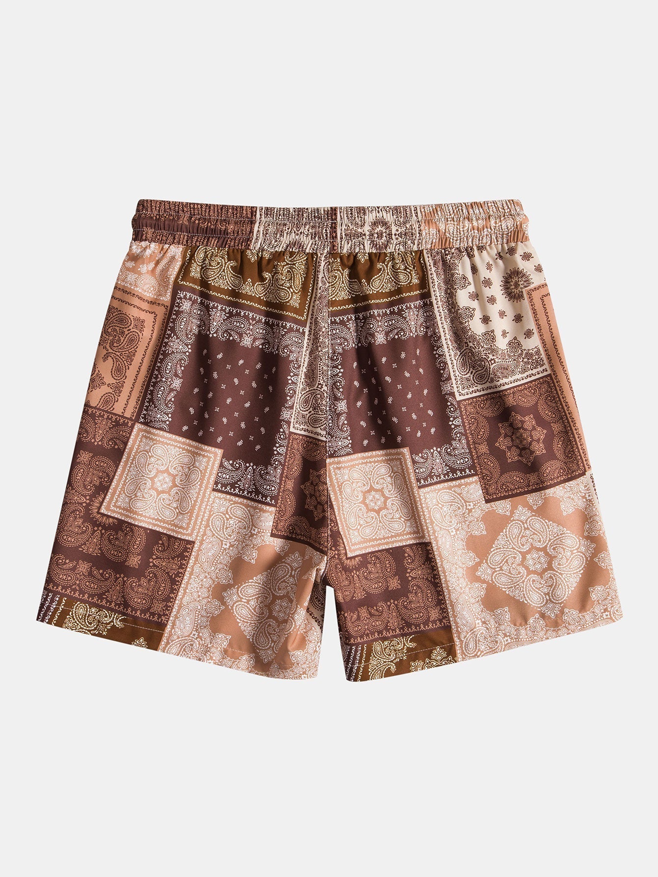 Shirt und Shorts mit Paisley-Patchwork-Druck
