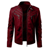 Jax | Luxuriöse Lederjacke für Herren in Rot