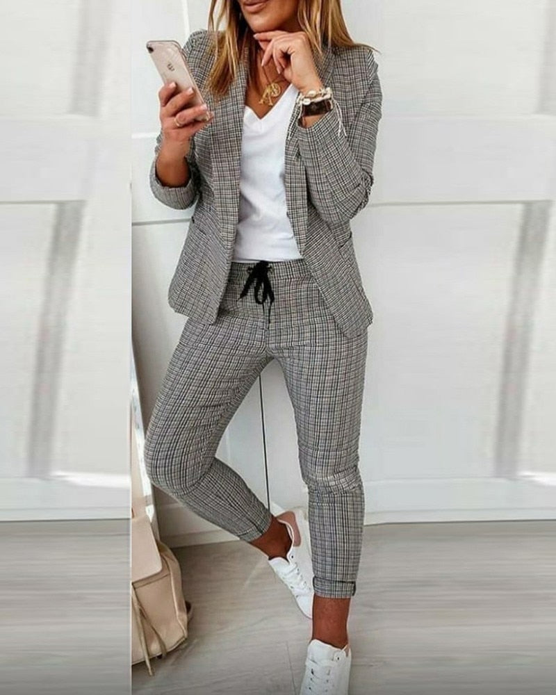Vera - Lässiger Zweiteiler: Blazer & Hose
