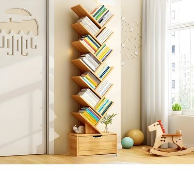 StorySpire Shelf - Vertikales Freistehendes Holz-Bücherregal