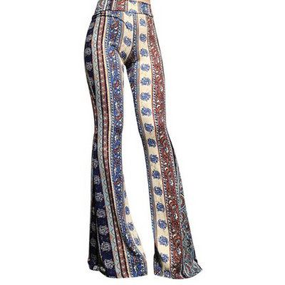 Leopard Bootcut-Hose