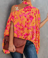 Silvermist | Einzigartige Elegante Bluse in Ros-orange