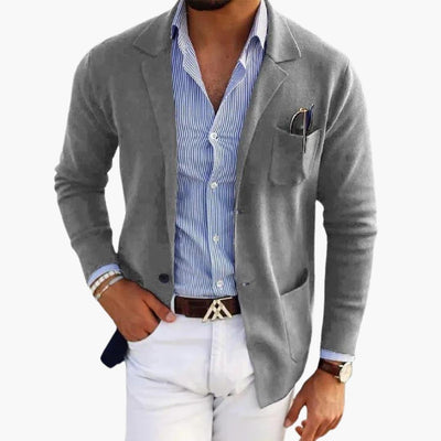 Herren Cardigan Blazer – Elegante Strickjacke für Männer