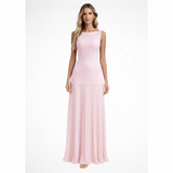 Elina | Damen Elegantes Plissee Maxi Kleid Formell – Plissee Maxi Elegant 2026 in Rosa