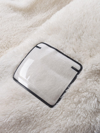 Fleecegefütterte Herren-Pufferjacke mit Wattierung