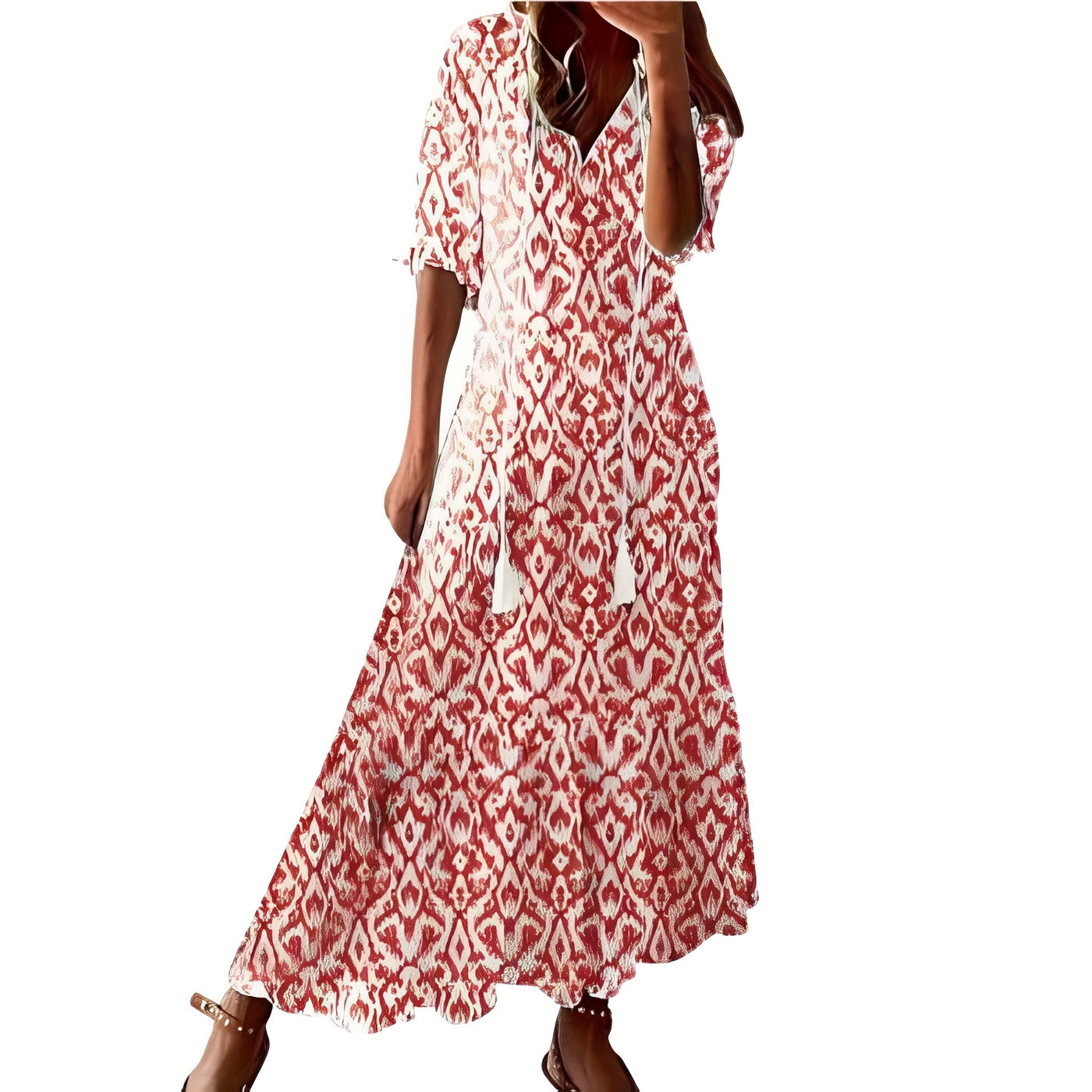 Daley - Bohemian-Kleid für Damen in Überlänge