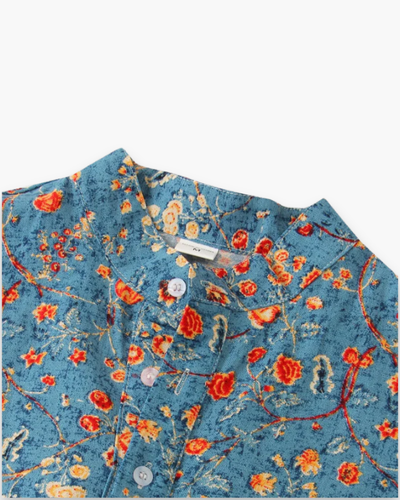 Herren Elegantes Freizeit Hemd | Stilvolles Blumenmuster