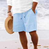 Edward - Lässige, leichte Shorts für Herren in Blau