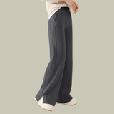 Barbara | Locker Geschnittene Strickhose für Damen in Grau