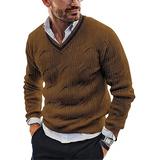 Eleganter Pullover für Herren in Braun