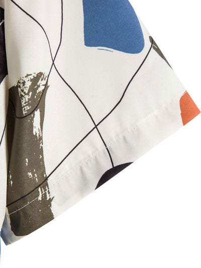 Shirt mit handgezeichnetem Farbdruck