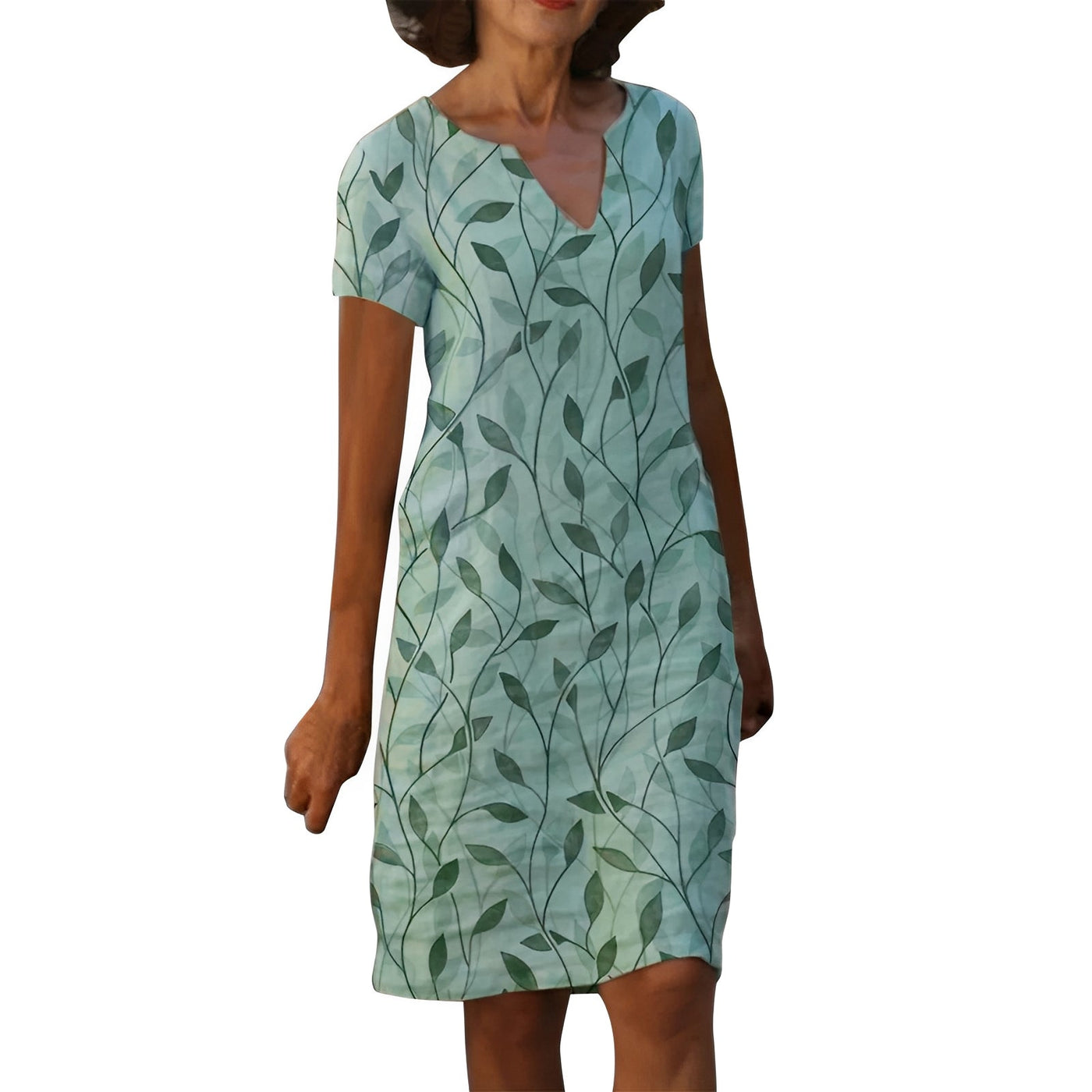 Kendal - Midi-Kleid mit V-Ausschnitt für Damen