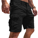 THARNULF | STILVOLLE HERREN-CARGO-SHORTS in Schwarz