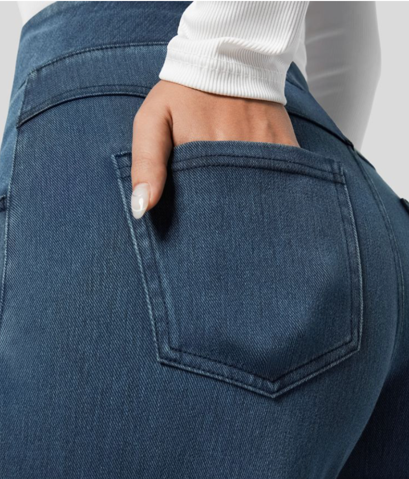 Weite High-Waist Jeans