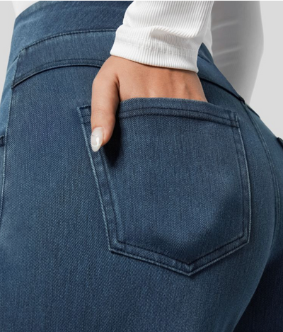 Weite High-Waist Jeans
