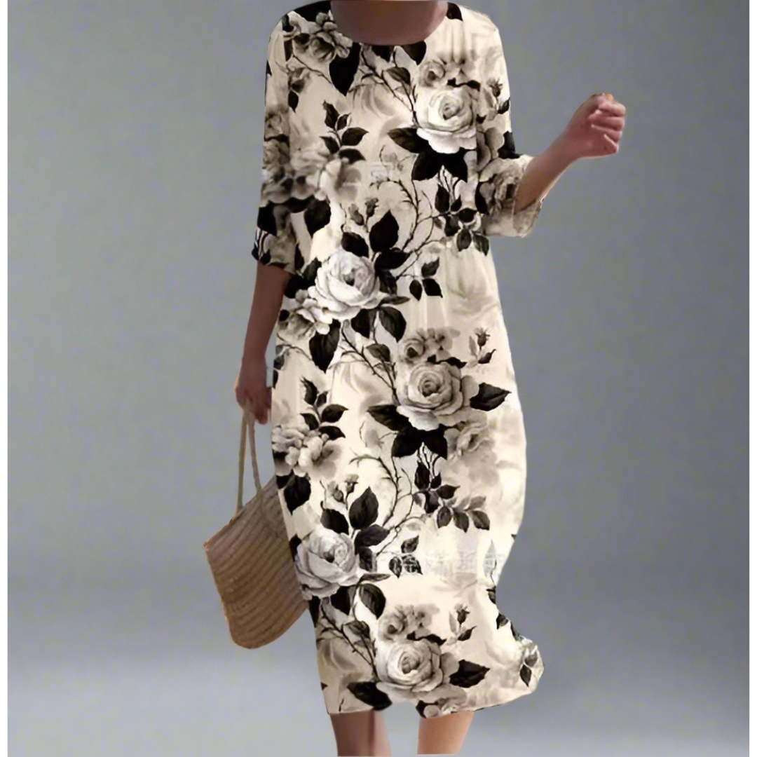 Gudula | Luftiges Maxikleid mit Blumenprint