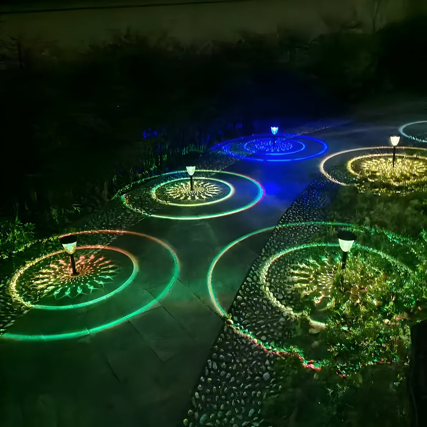 SunSphere Light - Hochwertige 4er Solar-Gartenlichter