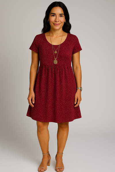 Hadid™ - Rosy Bloom Sommerfließendes Kleid