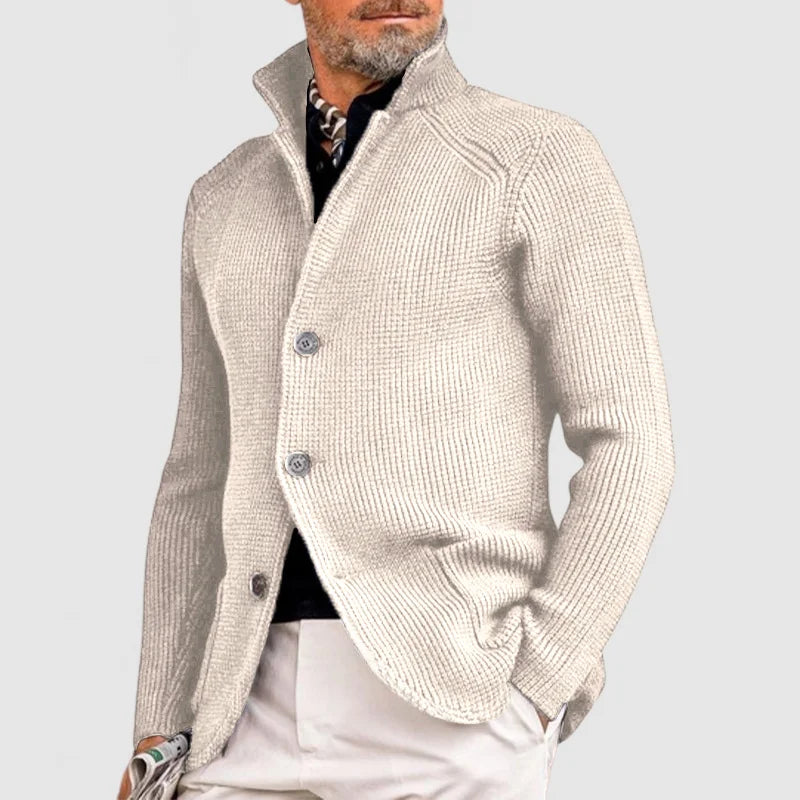 Marcus | Elegante Strickjacke mit Revers für Herren