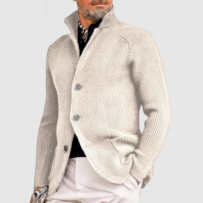 Marcus | Elegante Strickjacke mit Revers für Herren