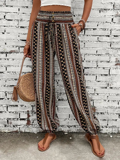 Hange – Boho-Hose mit hoher Taille