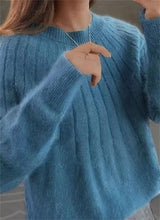 Drusilla |  Flauschiger Kaschmir-Strickpullover in Blau