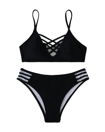 Elicia™ - Mutiger Cross-Strap Bikini