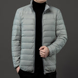 Leichte Herren-Steppjacke mit Reißverschluss - Patrick in Grau