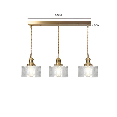 CrystalWave Light – Retro Kurze Zylinder LED Pendelleuchte