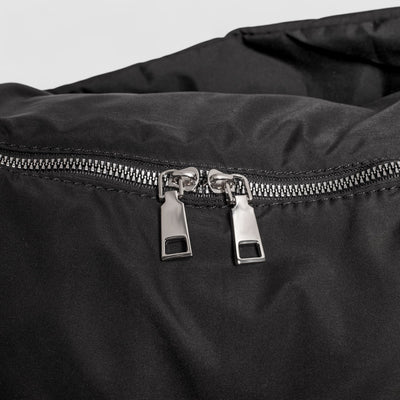 Puffer Schultertasche Damen – Vegane Leder Hobo Bag mit Reißverschluss