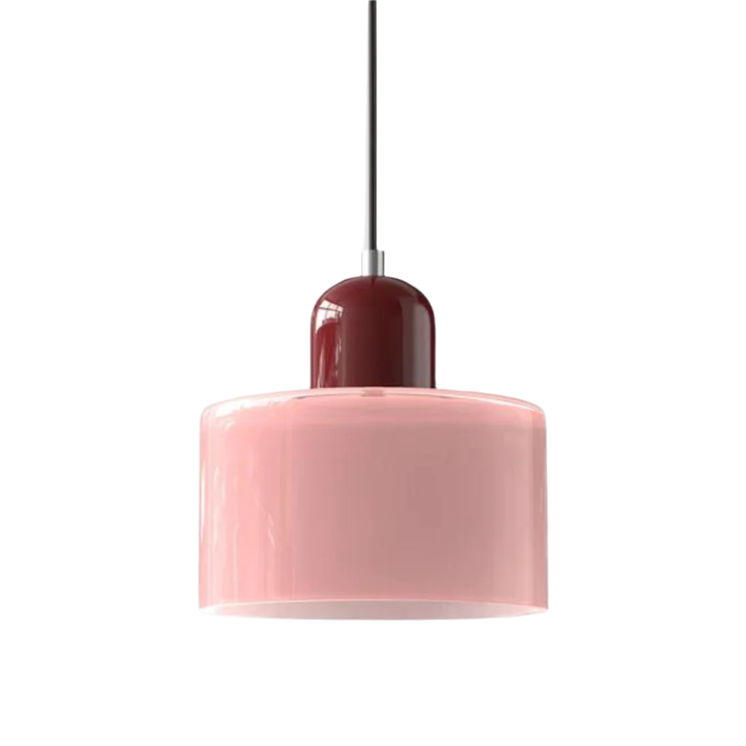 GlamorGlass Light - Europäische Retro Zylinder Pendelleuchte