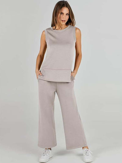 Saphira | Ärmelloses Zweiteiler-Set