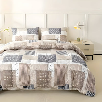 PlushNest Bettdecke Set - 3pcs Weich & Gemütlich Bettbezug Set