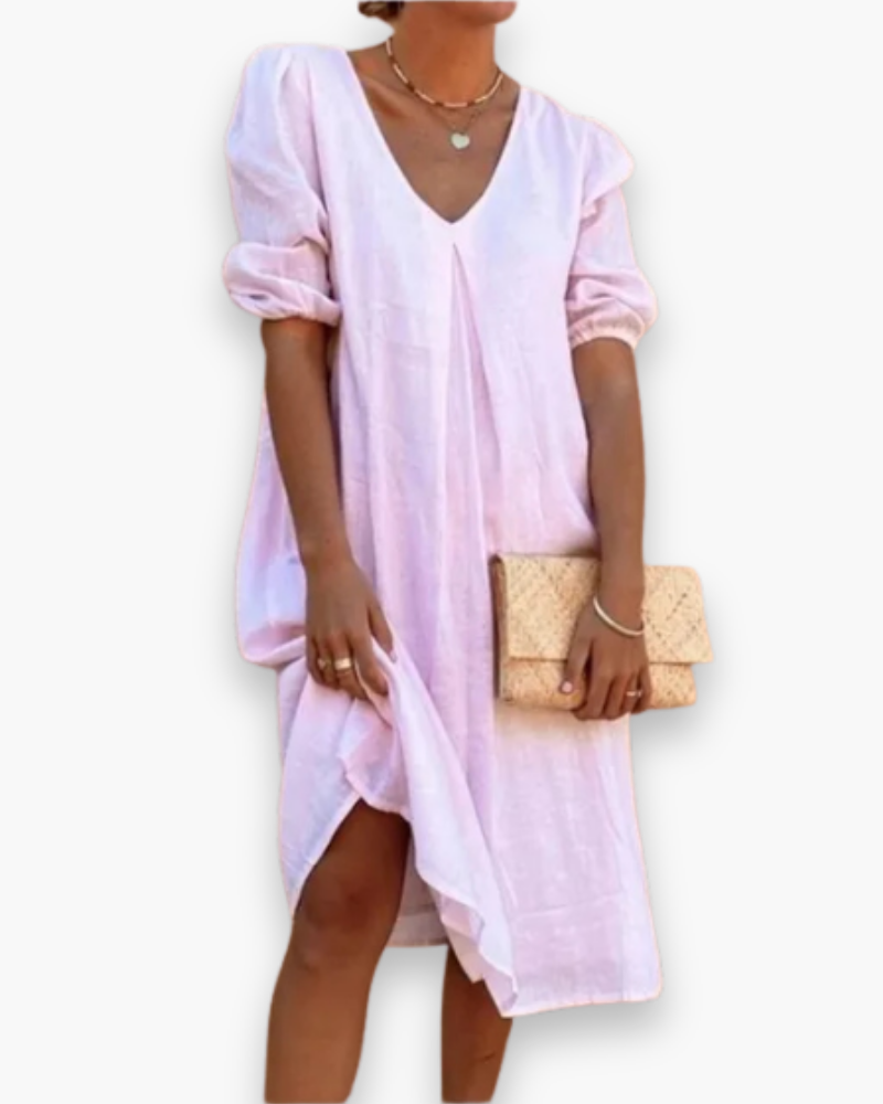 Damen Elegantes Lässiges Midikleid | Sommerkleider