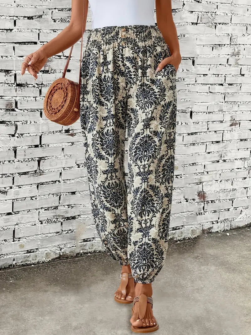 Hange – Boho-Hose mit hoher Taille