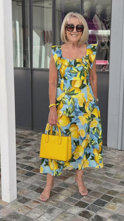 Limone – Sommerkleid mit Zitronenprint