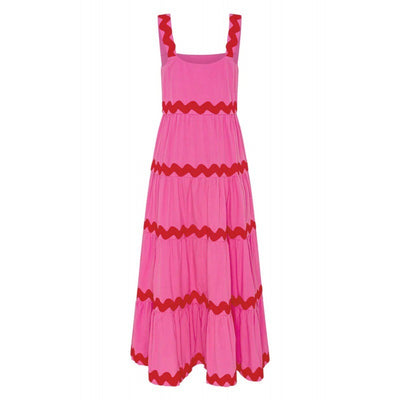 Kiara - Midi-Schwungkleid mit Rüschen