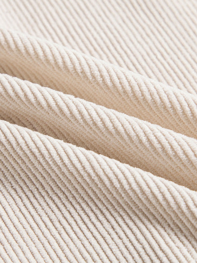 Kurzärmeliges Cordhemd mit Knöpfen