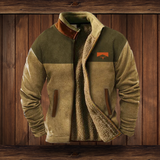 Outdoor Fleece Jacke | Warm Gefüttert | Weiche Struktur | Ideal für Abenteuer in Braun 2