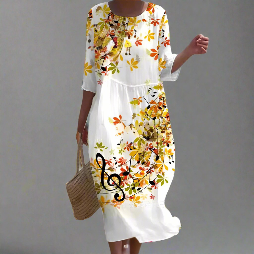 Gudula | Luftiges Maxikleid mit Blumenprint