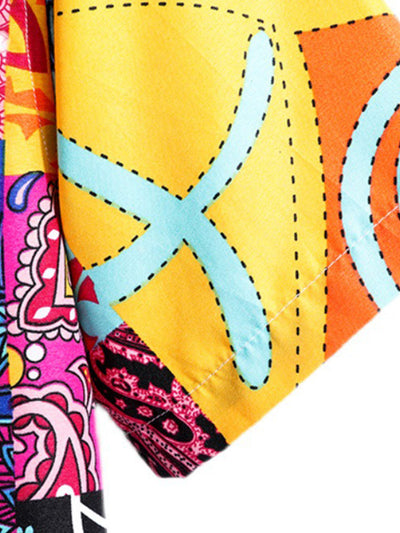 Shirt mit geometrischem Blumenmuster