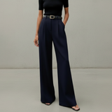 Marlene - Stylische Hose mit weitem Schnitt in Schwarz