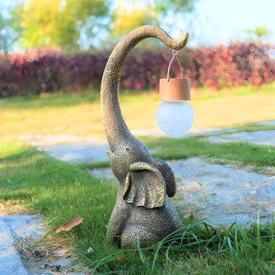 Glowphant Light – Solarbetriebene Kupfer-Elefanten-Statue mit LED-Licht