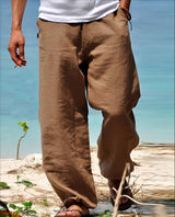 Theo - Hose Herren - für sonnige Outdoor-Spaziergänge in Khaki